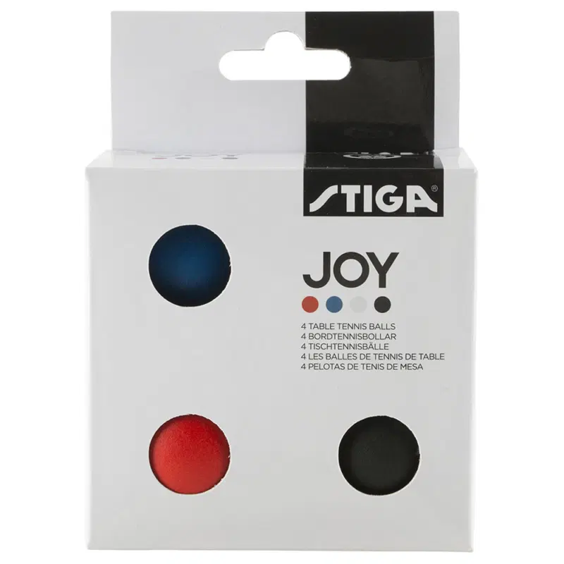 Stiga JOY Мячи для настольного тенниса (4 шт) Разноцветный
