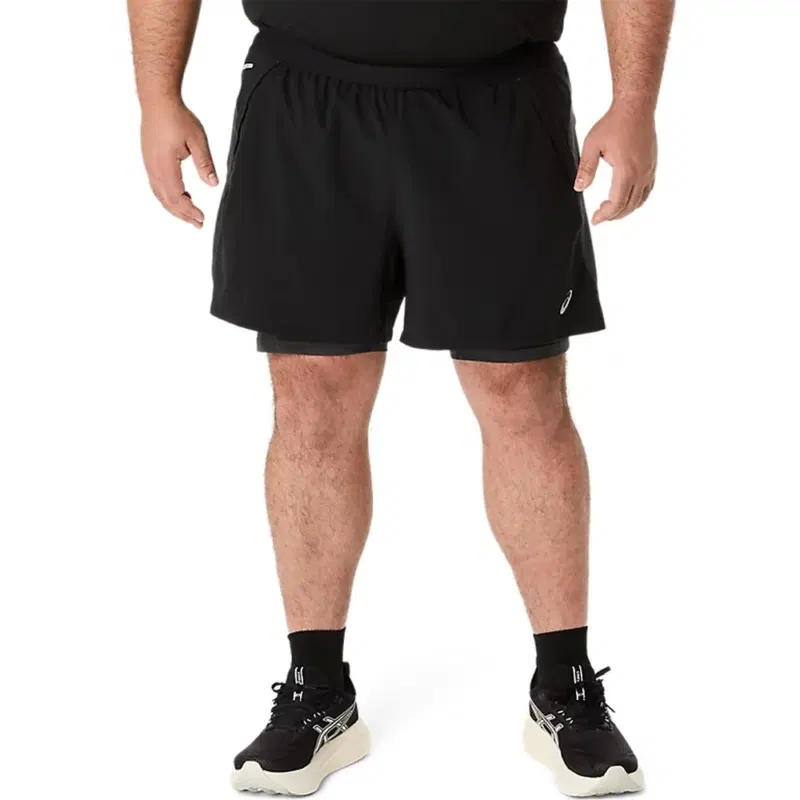 Asics ROAD 2N1 5IN SHORT Шорты беговые Черный