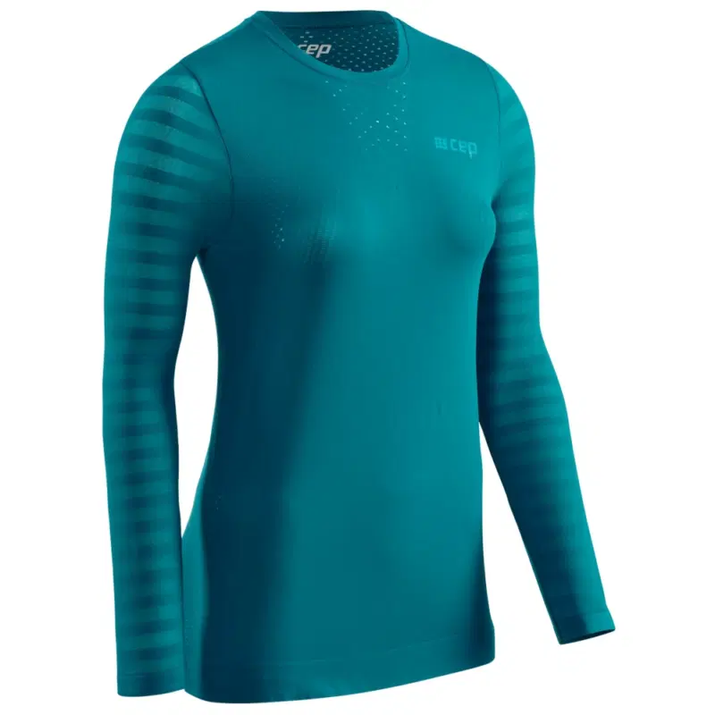 CEP ULTRALIGHT LONG SLEEVE RUN SHIRT (W) Футболка беговая с длинным рукавом женская Темно-синий
