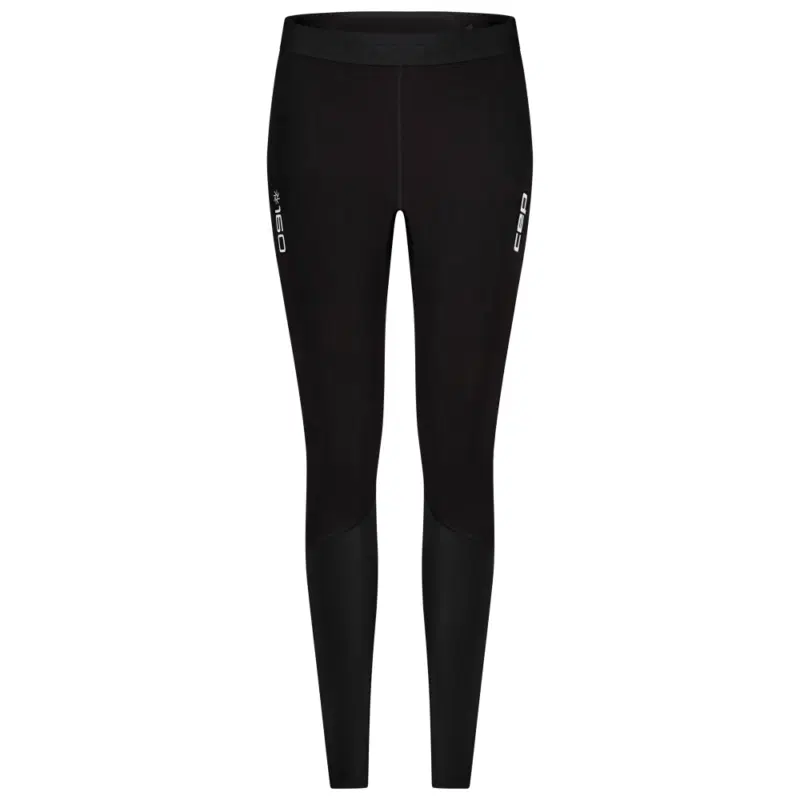 CEP CORE RUN THERMAL COMPRESSION TIGHTS (W) Компрессионные утепленные тайтсы для бега женские Черный