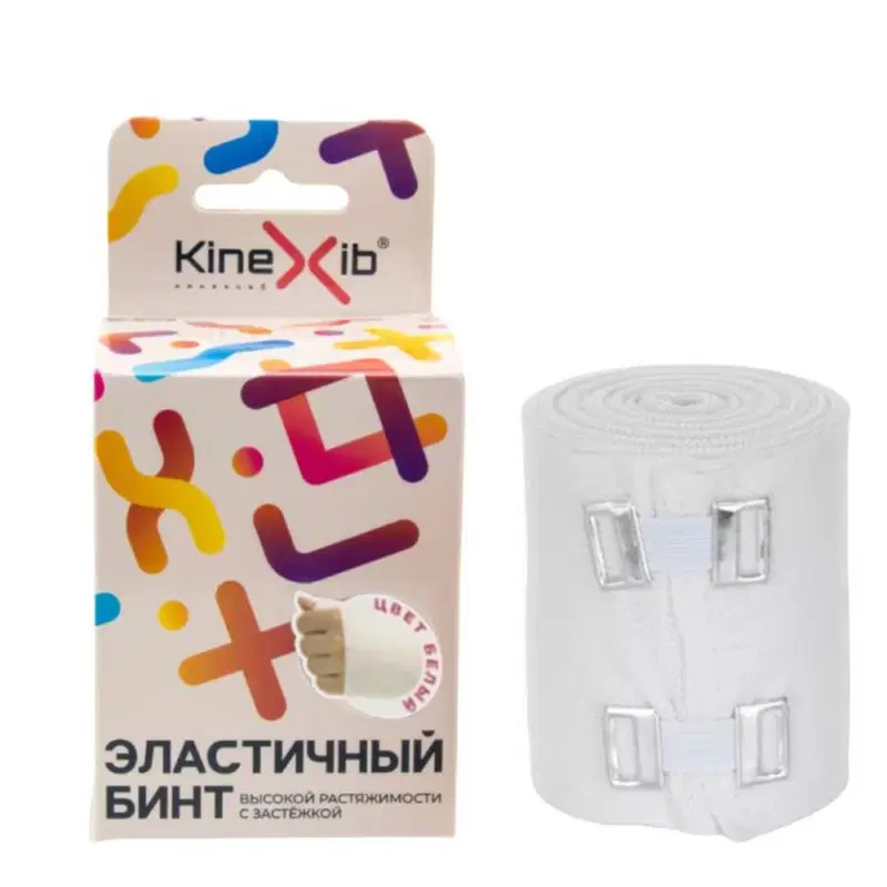 Kinexib 3см×7,5м Эластичный бинт Белый