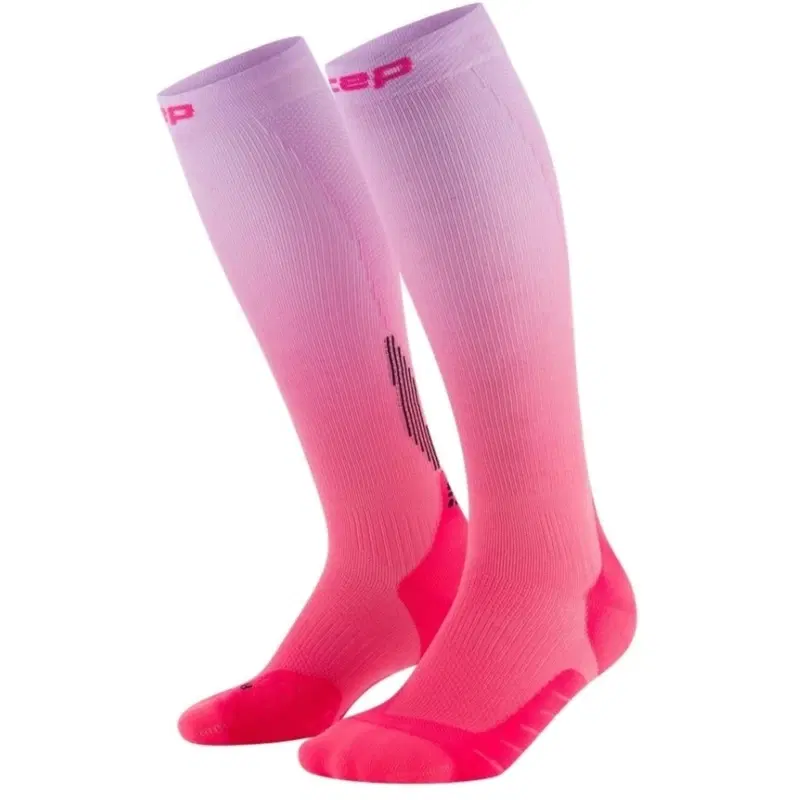 CEP CORE RUN EDT. GRADIENT TALL COMPRESSION SOCKS 5.0 (W) Компрессионные гольфы женские Фиолетовый/Розовый