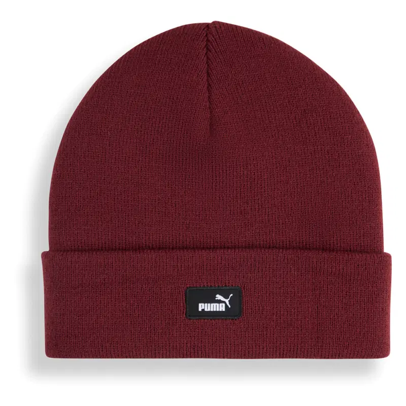 Puma ESS MID CROWN BEANIE Шапка беговая Бордовый