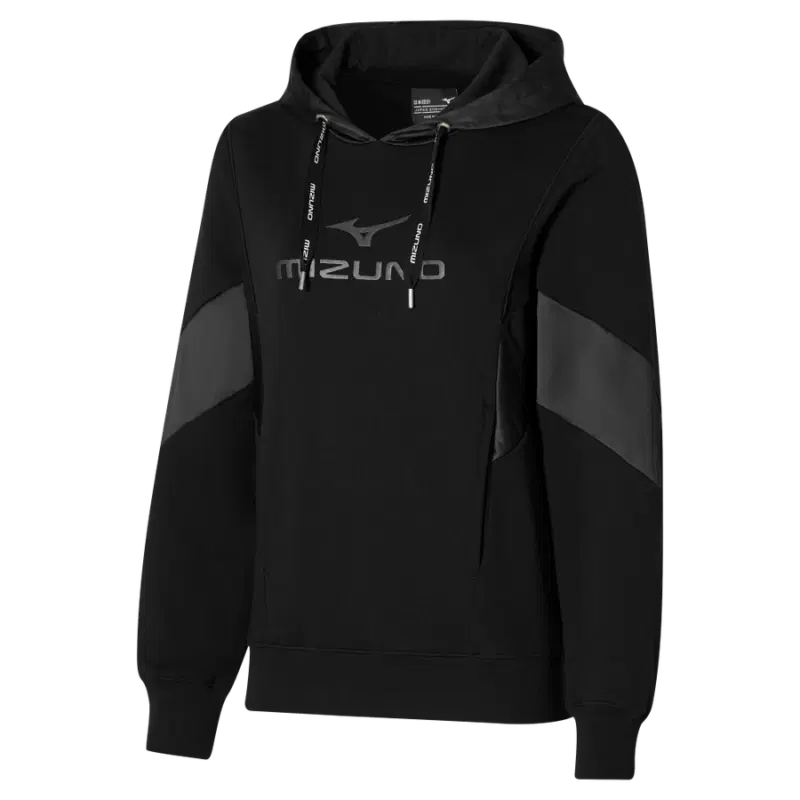 Mizuno ATHLETICS HOODY (W) Толстовка с капюшоном женская Черный