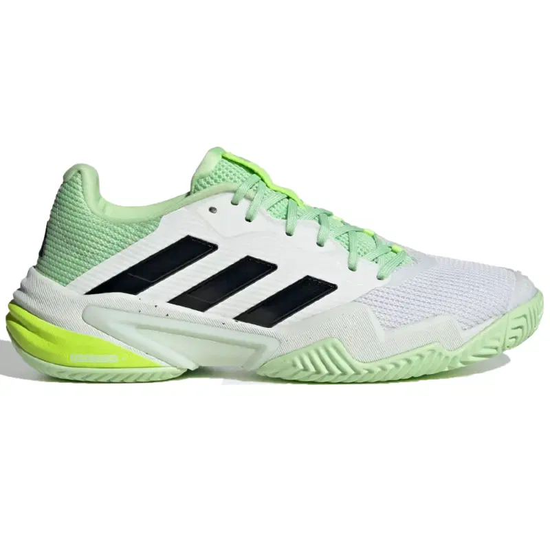 Adidas BARRICADE 13 Кроссовки теннисные Белый//Зеленый/Черный