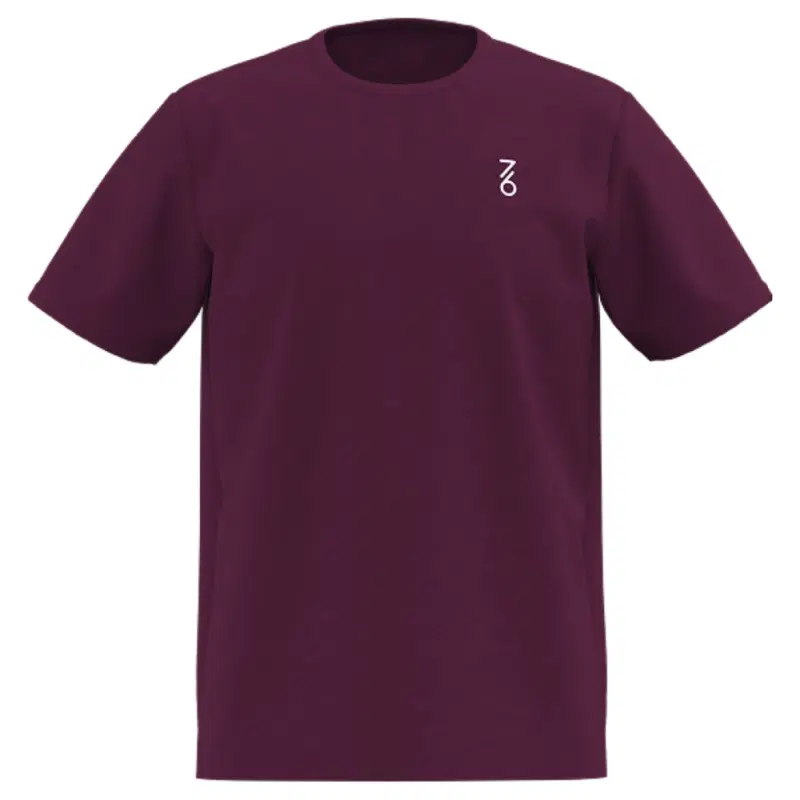 7/6 LODDY T-SHIRT 2.0 "POTENT PURPLE" Футболка теннисная Бордовый