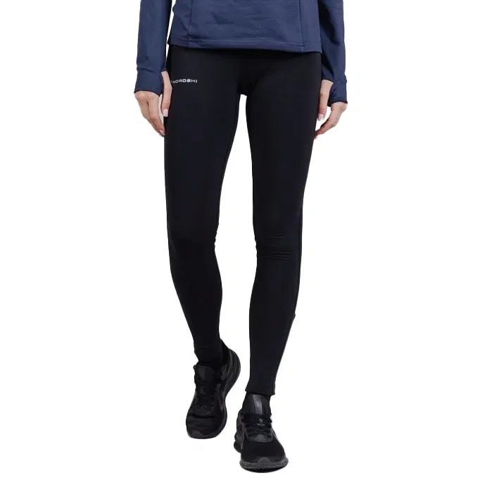 Nordski WARM (W) BLACK Лосины беговые женские Черный