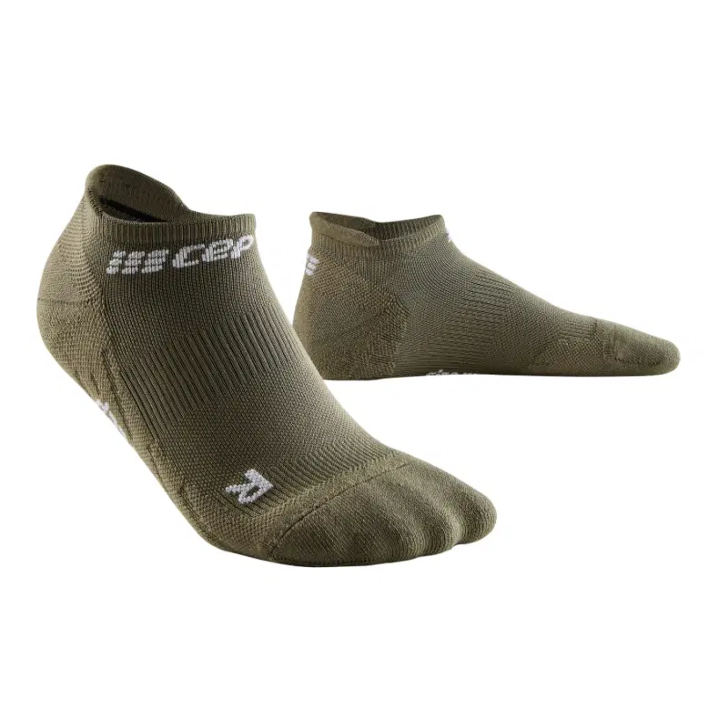 CEP THE RUN NO SHOW SOCKS 4.0 (W) Носки беговые ультракороткие женские Оливковый