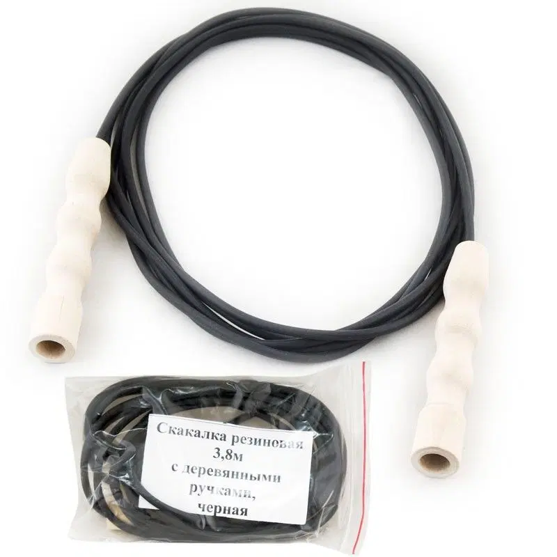 Rusbrand MR-SK3.8 Скакалка спортивная 3,80 м Черный