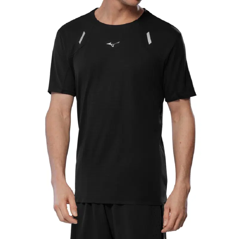 Mizuno TECH LIGHT Футболка беговая Черный