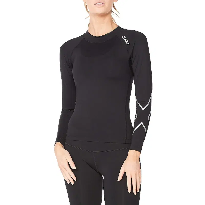 2XU IGNITION COMPRESSION (W) Компрессионный лонгслив женский Черный