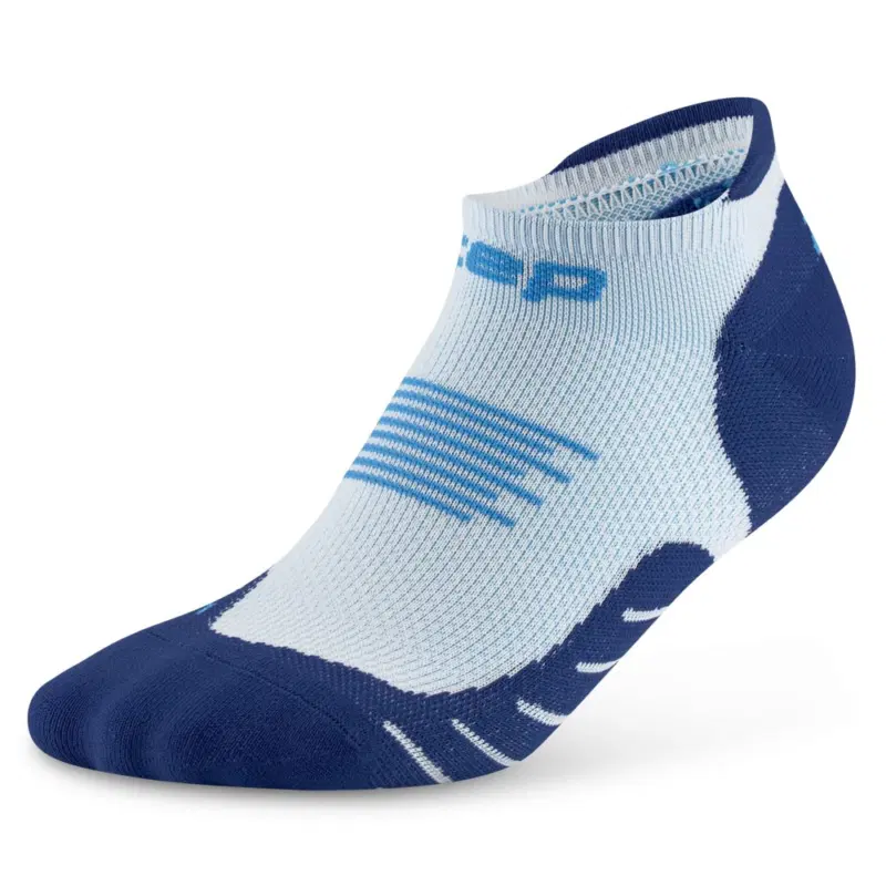 CEP CORE RUN NO SHOW SOCKS 5.0 (W) Носки беговые ультракороткие женские Голубой/Темно-синий