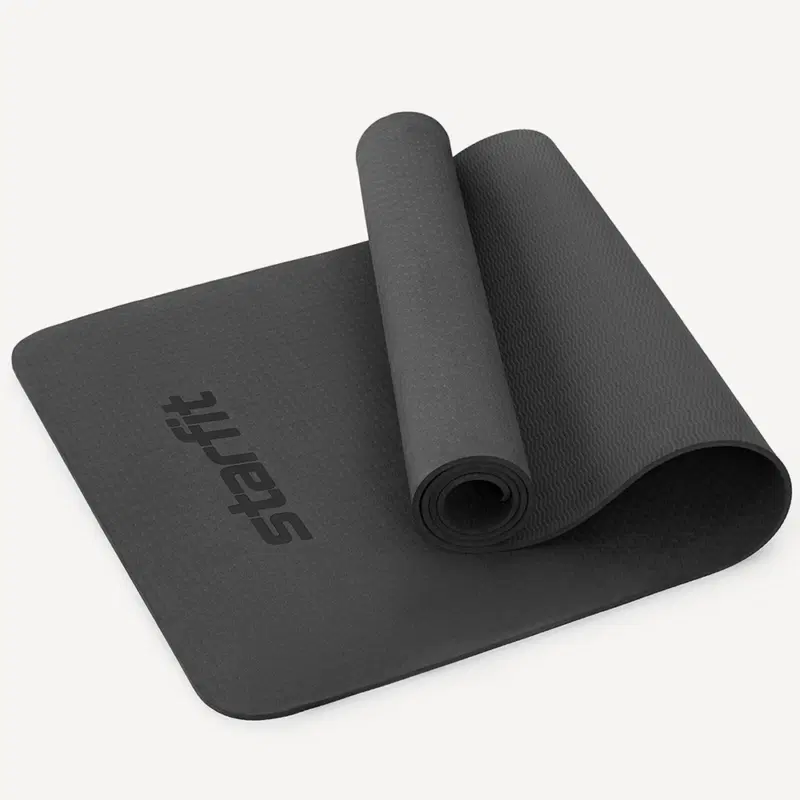Starfit FM-201 TPE 183X61X0,6 СМ Коврик для йоги и фитнеса Черный