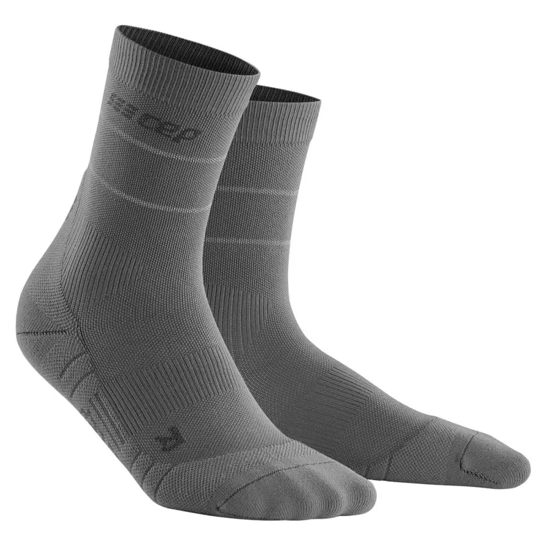 CEP REFLECTIVE MID CUT COMPRESSION SOCKS (W) Компрессионные носки женские Серый