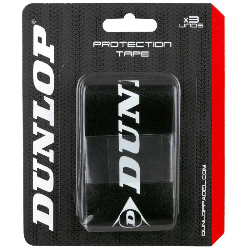 Dunlop PROTECTION TAPE Защитная лента для падел-ракеток (3 шт) Черный