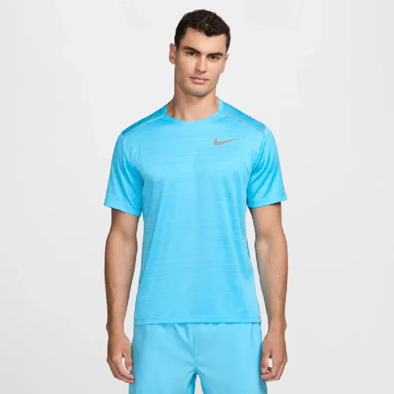 Nike MILER SHORT-SLEAVE RUNNING TOP Футболка беговая Голубой