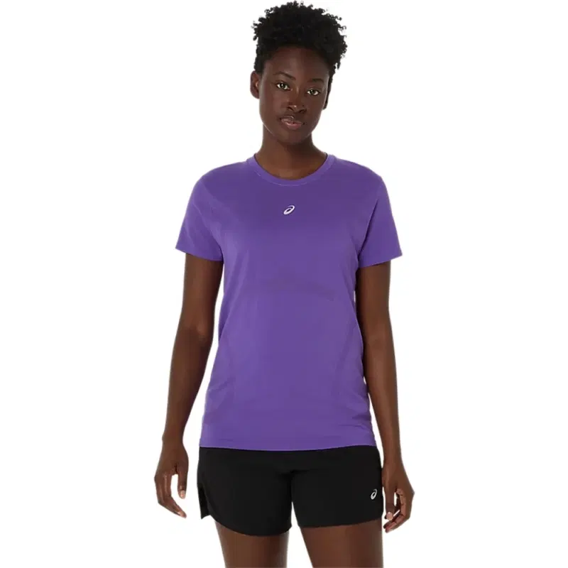 Asics ROAD SEAMLESS SS TOP (W) Футболка беговая женский Фиолетовый