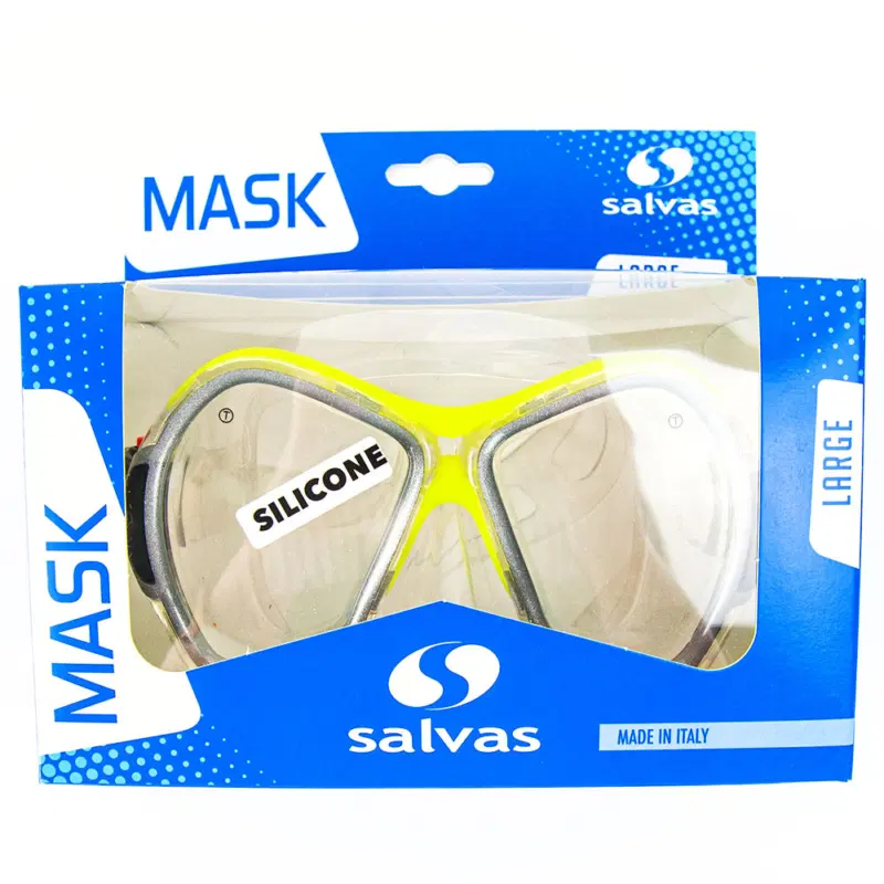 Salvas PHOENIX MASK Маска для плавания Серый/Желтый/Прозрачный