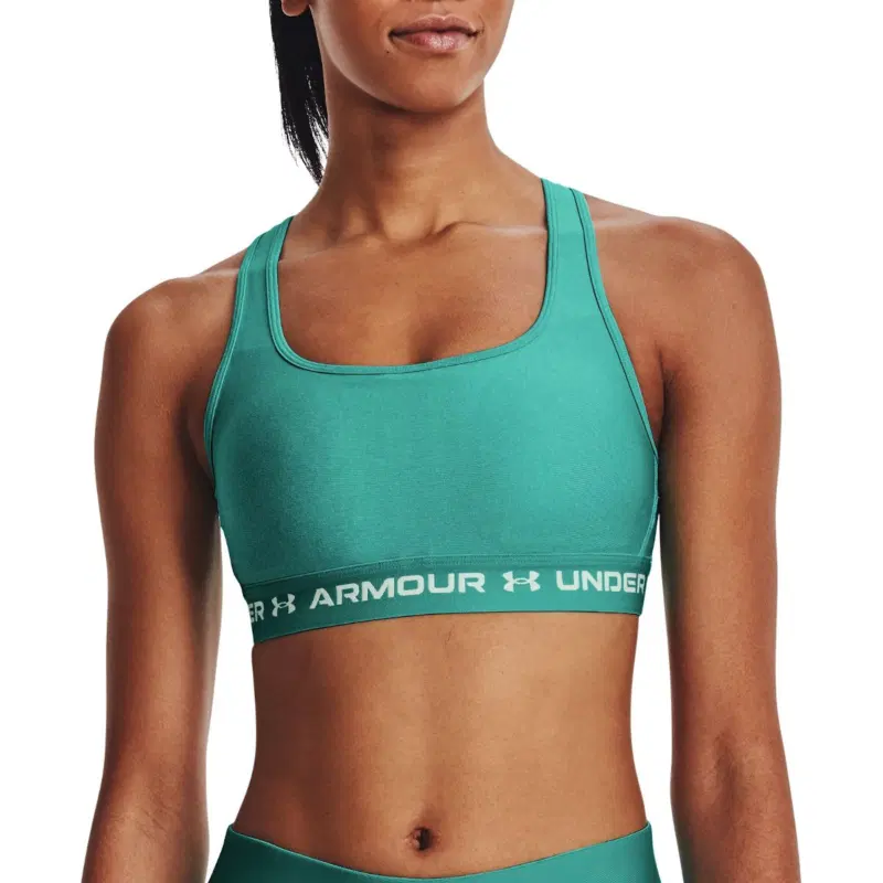 Under Armour MID CROSSBACK HEATHER BRA (W) Бра-топ женский Голубой
