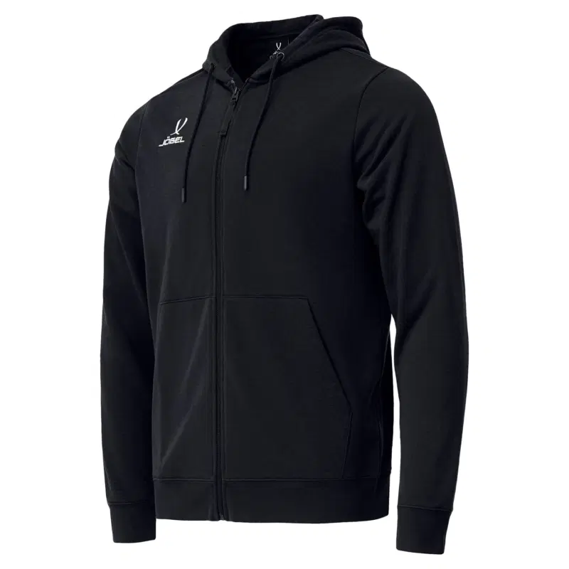 Jogel ESSENTIAL COTTON ZIP HOODIE Толстовка на молнии с капюшоном Черный