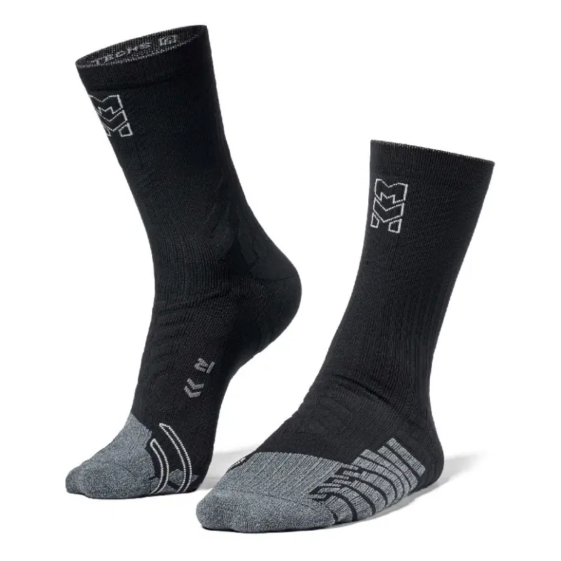 Moretan TREK MEDIUM Носки беговые высокие Черный/Серый