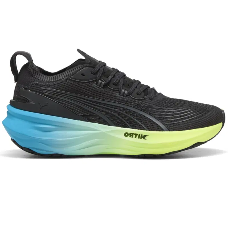 Puma FOREVERRUN NITRO 2 Кроссовки беговые Черный/Зеленый/Голубой