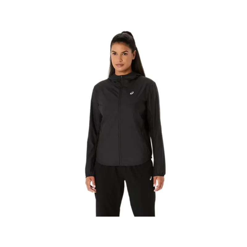Asics CORE JACKET (W) Куртка беговая ветрозащитная женская Черный