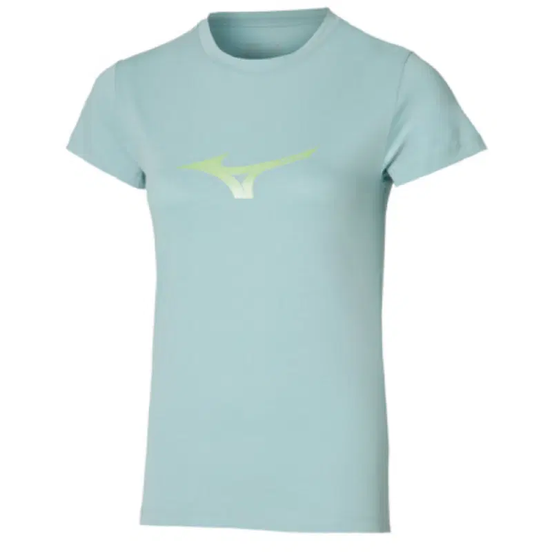 Mizuno ATHLETICS RB TEE (W) Футболка спортивная женская Голубой