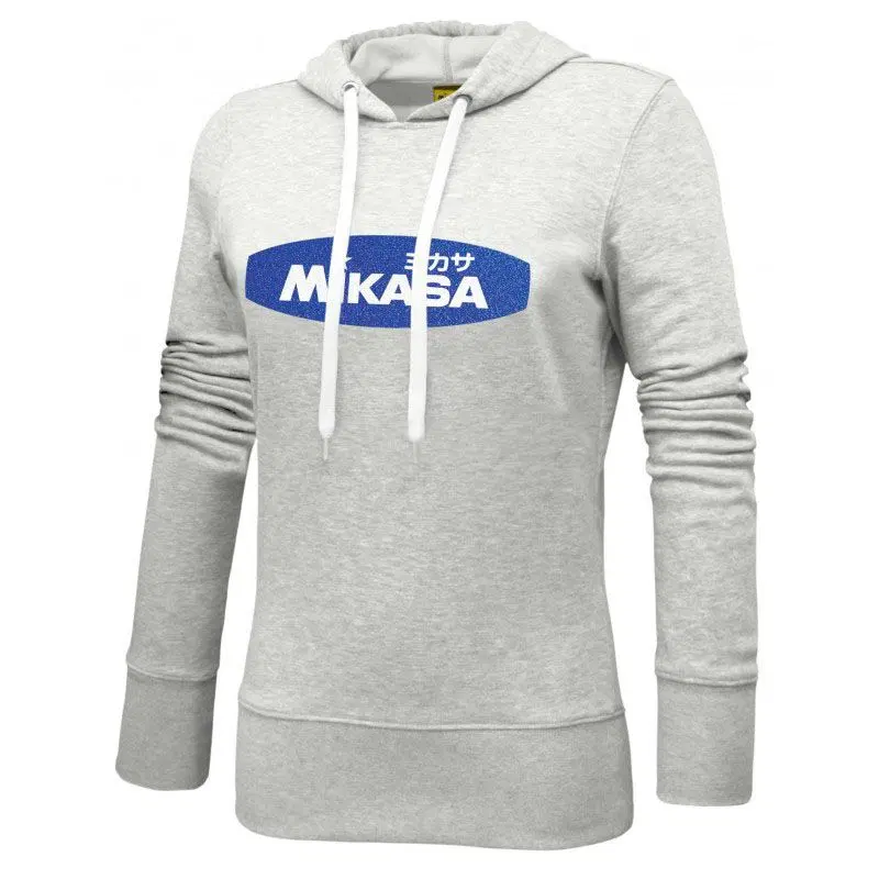 Mikasa LADY Толстовка спортивная с капюшоном женская Серый/Синий