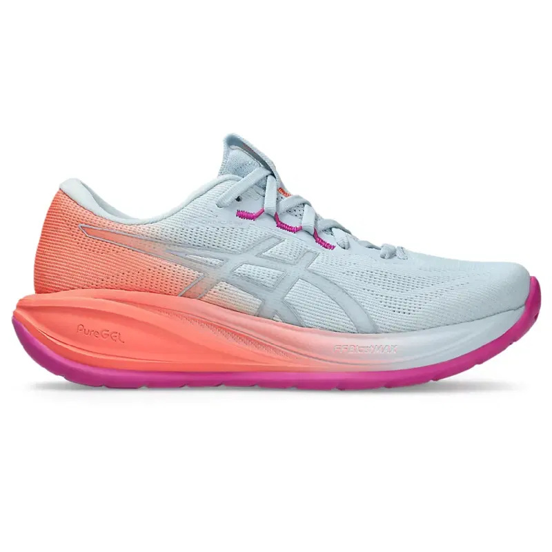 Asics GEL-CUMULUS 28 SUNNY SIZZLE (W) Кроссовки беговые женские Голубой/Оранжевый