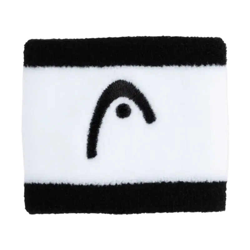 Head WRISTBAND STRIPED 2,5" (285865) Напульсники Белый/Черный