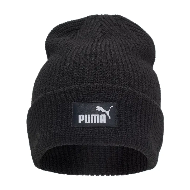 Puma ESSENTIALS HIGH CROWN BEANIE Шапка беговая Черный