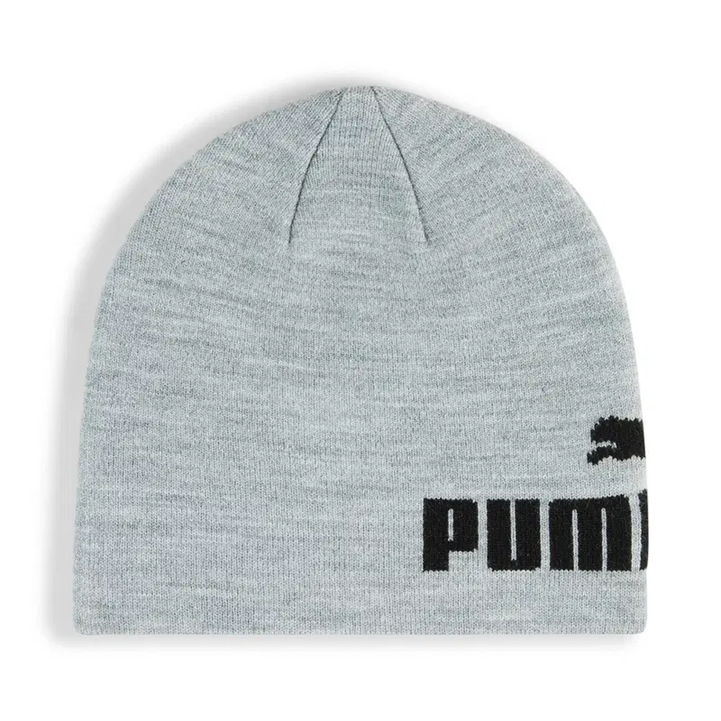 Puma ESSENTIALS MID CROWN CUFFLESS BEANIE Шапка беговая Светло-серый
