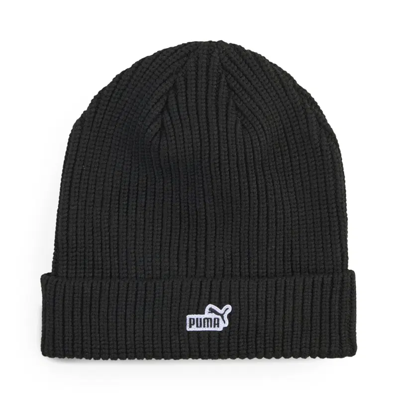 Puma ESSENTIALS NO.1 LOGO PATCH BEANIE Шапка Черный
