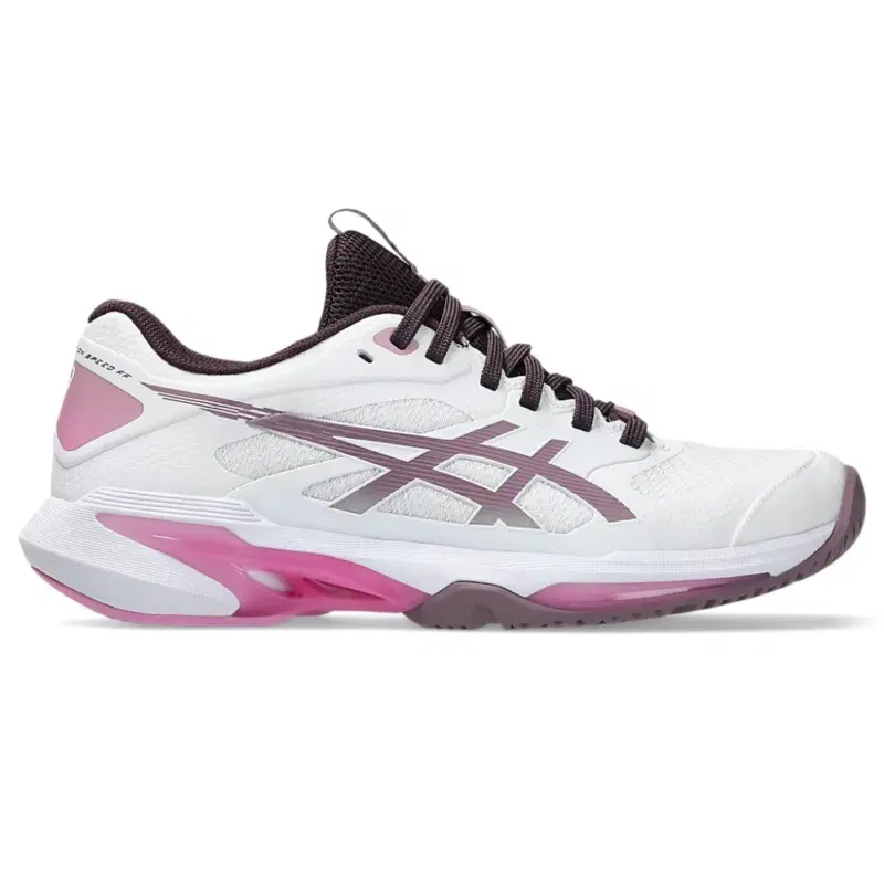 Asics SOLUTION SPEED FF 4 (W) Кроссовки теннисные женские Белый/Черный/Розовый