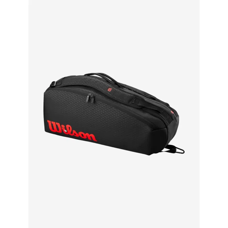 Wilson CLASH V3 6R Сумка для 6 теннисных ракеток Черный/Красный