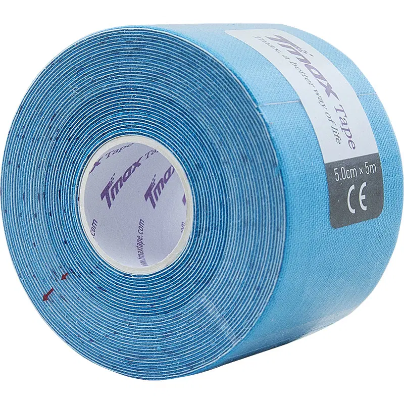 Tmax EXTRA STICKY BLUE 5см×5м Кинезиотейп Голубой