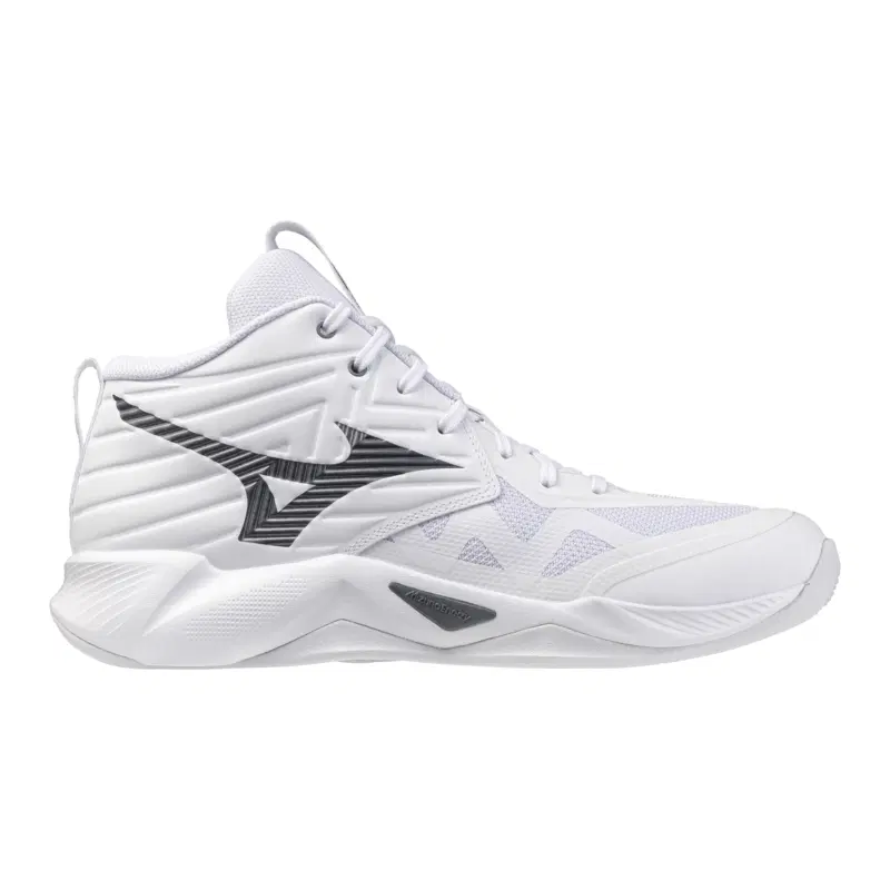 Mizuno WAVE MOMENTUM PRO MID Кроссовки волейбольные Белый/Серый