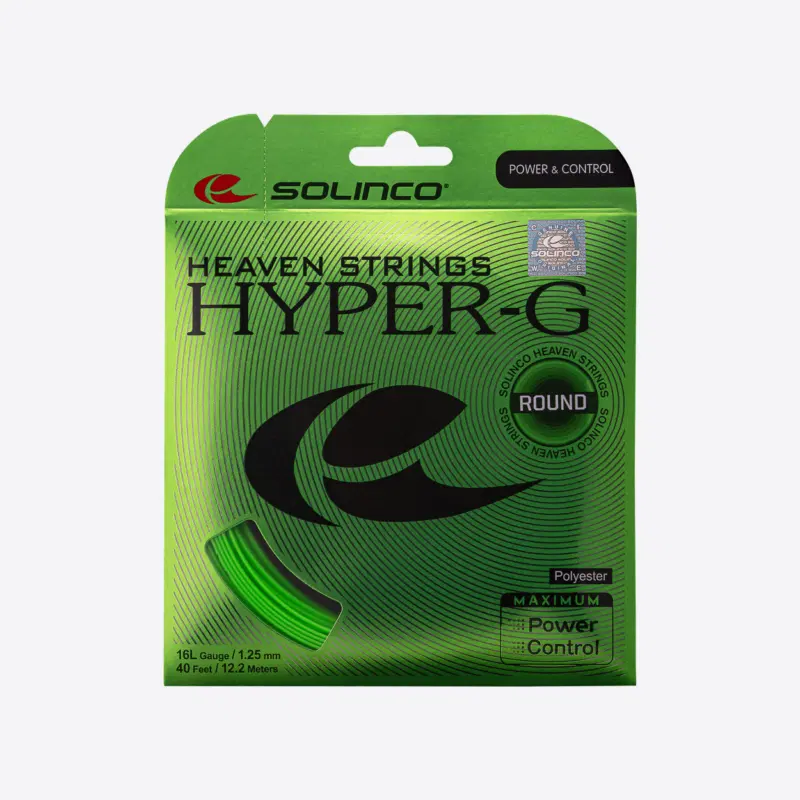 Solinco Hyper-G ROUND струна теннисная 16L/1.25 мм (12.2 м) Зеленая