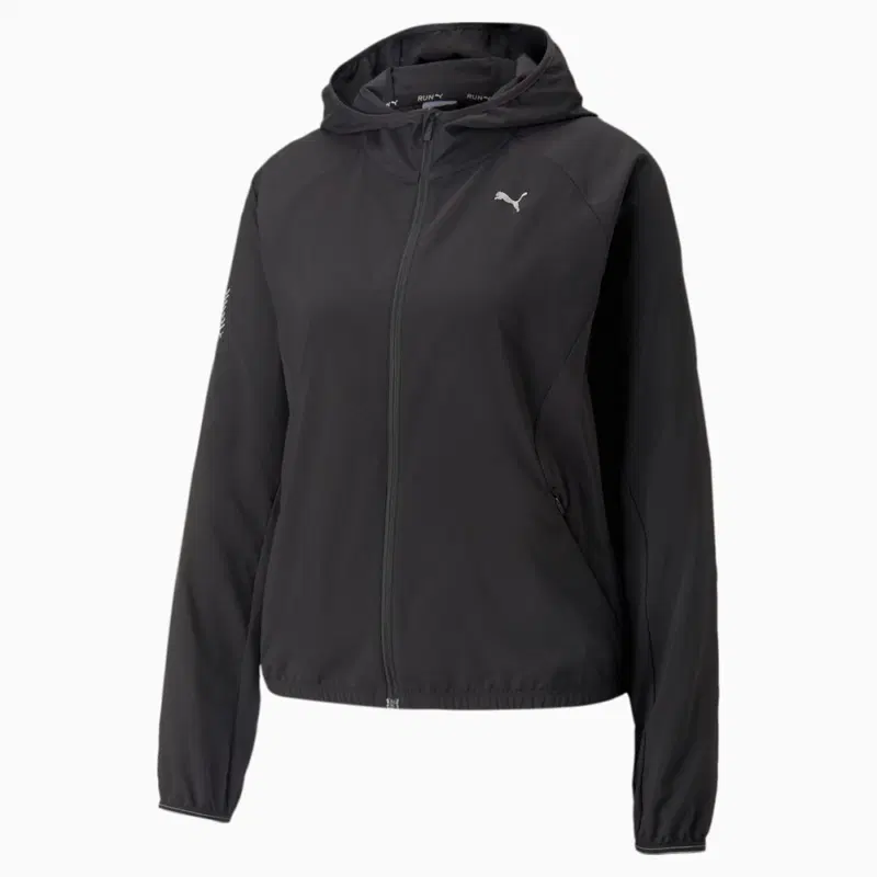 Puma LIGHTWEIGHT RUNNING JACKET (W) Ветровка беговая женская Черный