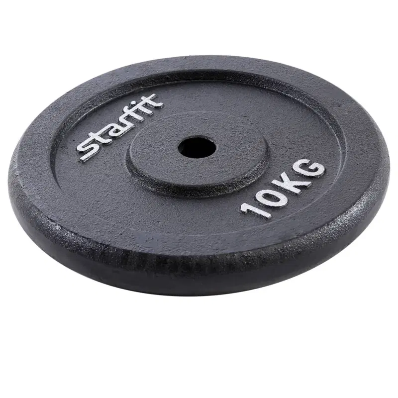 Starfit BB-204 10 кг Диск чугунный Черный
