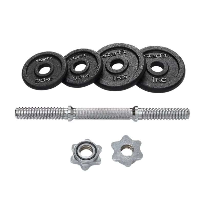 Starfit DB-715 5 КГ Гантель разборная чугунная в коробке Черный