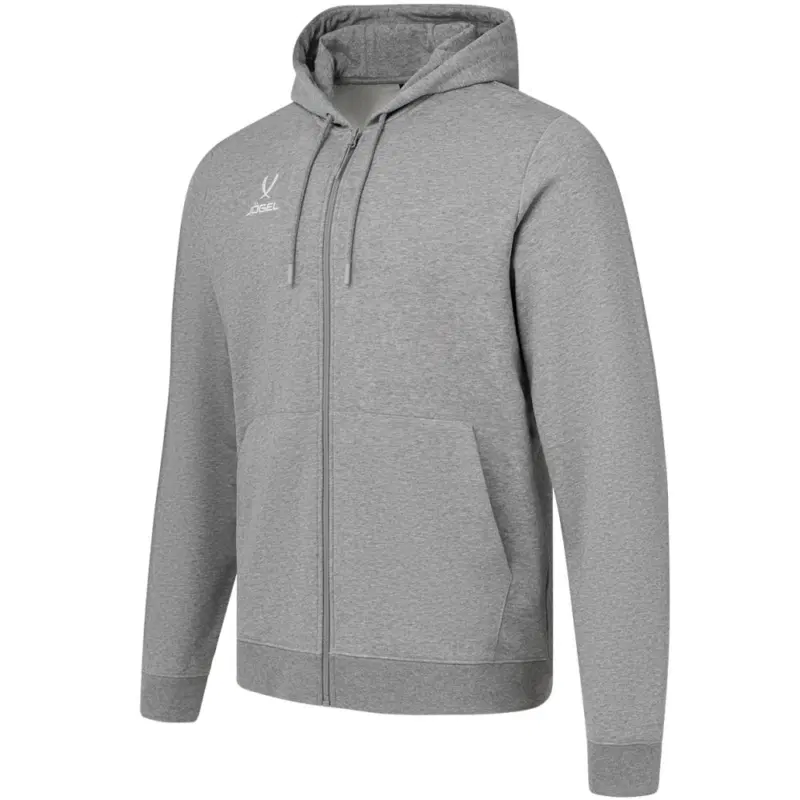 Jogel ESSENTIAL COTTON FZ HOODIE Толстовка с капюшоном на молнии Серый меланж