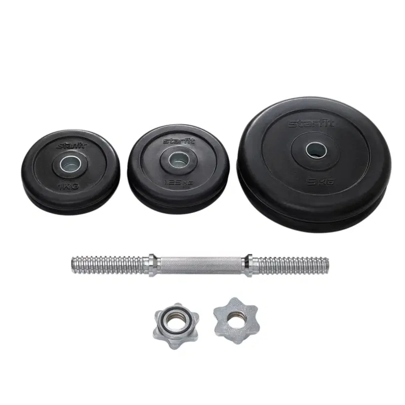 Starfit DB-716 16 КГ Гантель разборная обрезиненная Черный