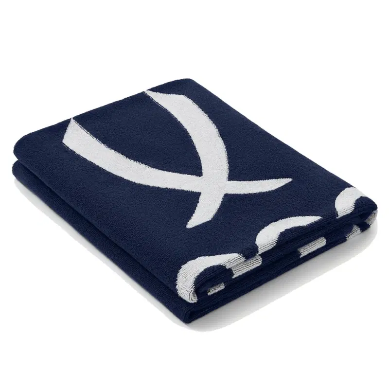 Jögel ESSENTIAL TOWEL L Полотенце спортивное (70х140см) Темно-синий/Белый
