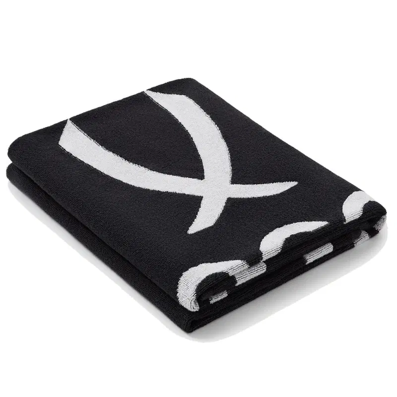 Jögel ESSENTIAL 2 TOWEL L Полотенце спортивное (70х140см) Черный/Белый