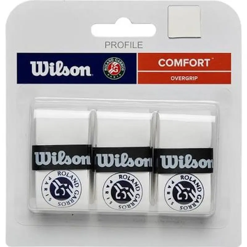 Wilson PROFILE ROLAND GARROS X3 Овергрип (3 шт) Белый/Синий