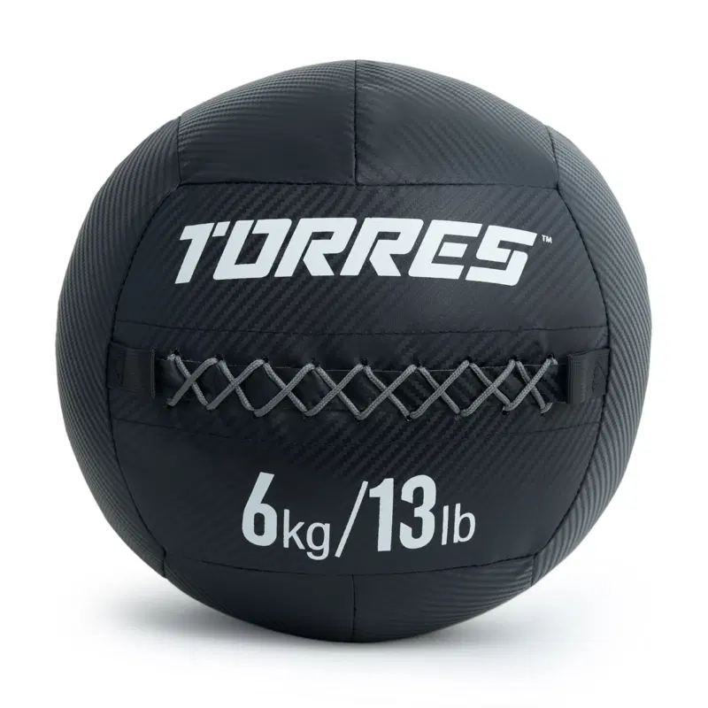 Torres 6 КГ Медбол ПВХ/ПУ Черный/Белый