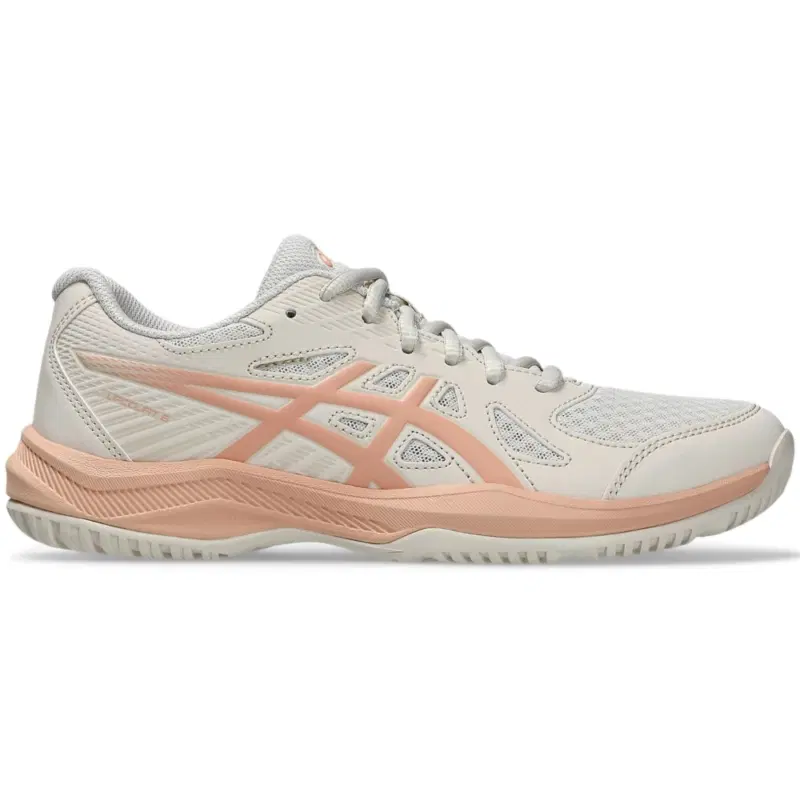 Asics UPCOURT 6 (W) Кроссовки волейбольные женские Бежевый/Розовый
