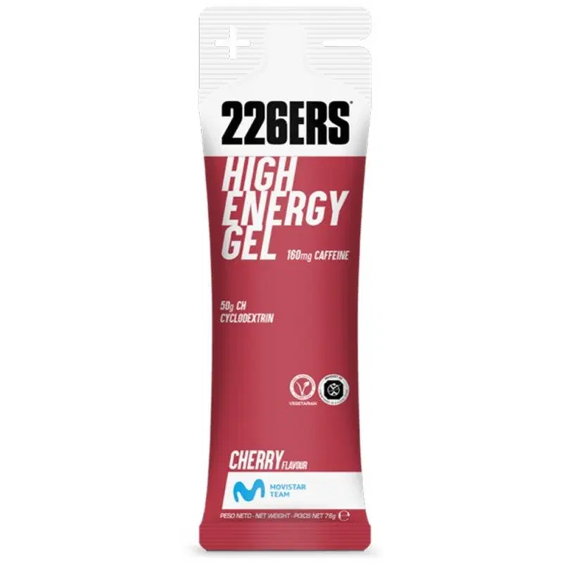 226ERS HIGH ENERGY GEL Гель энергетический с кофеином Вишня 76г